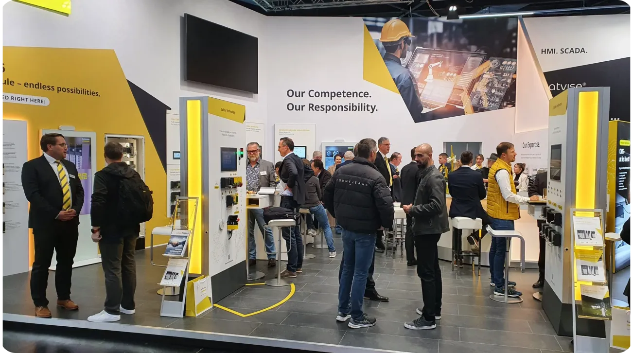 Bachmann Visutec en una feria internacional de tecnología industrial