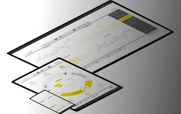 Ilustración de aplicaciones SCADA reales en distintos dispositivos